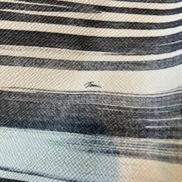 Trina Turk tote light blacks and faded grays on white. - Picture 5 of 10